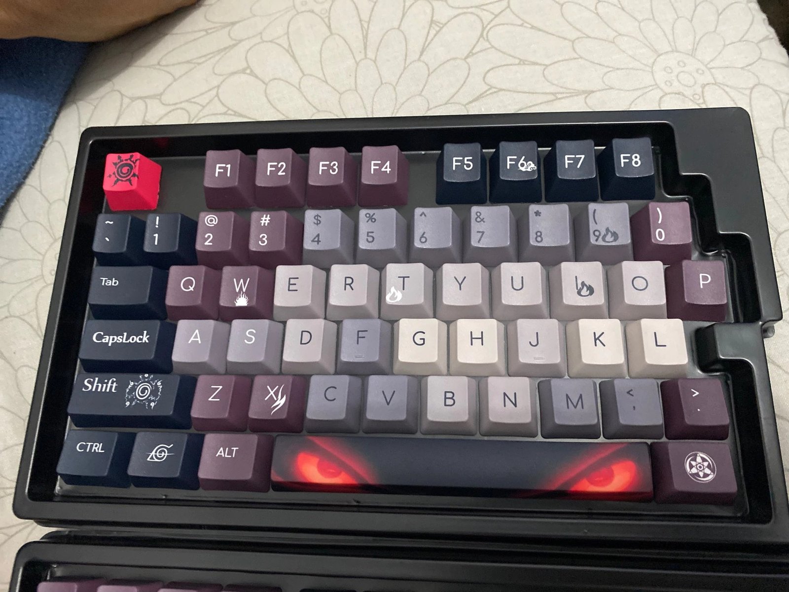 Bijuu Demon Naruto Keycaps Set Anime Grey Brown Keysium