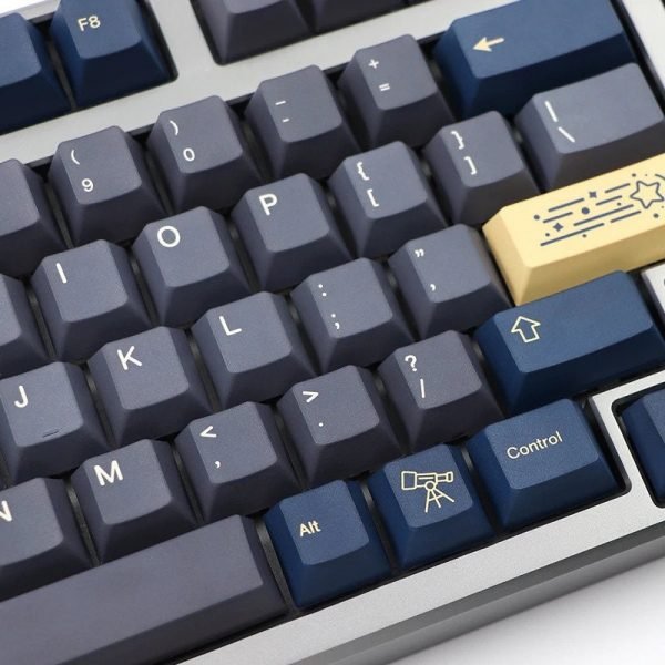 Astronomy Stargaze Keycaps Set GMK Clone ISO Blue Grey - Keysium