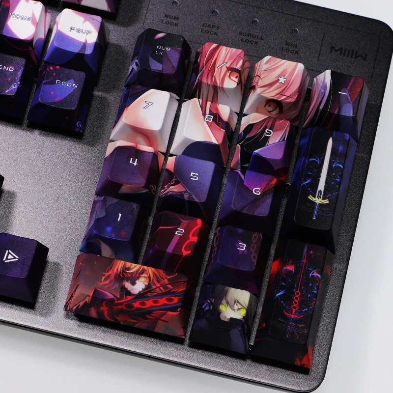 Fate Stay Night Saber Anime Keycaps
