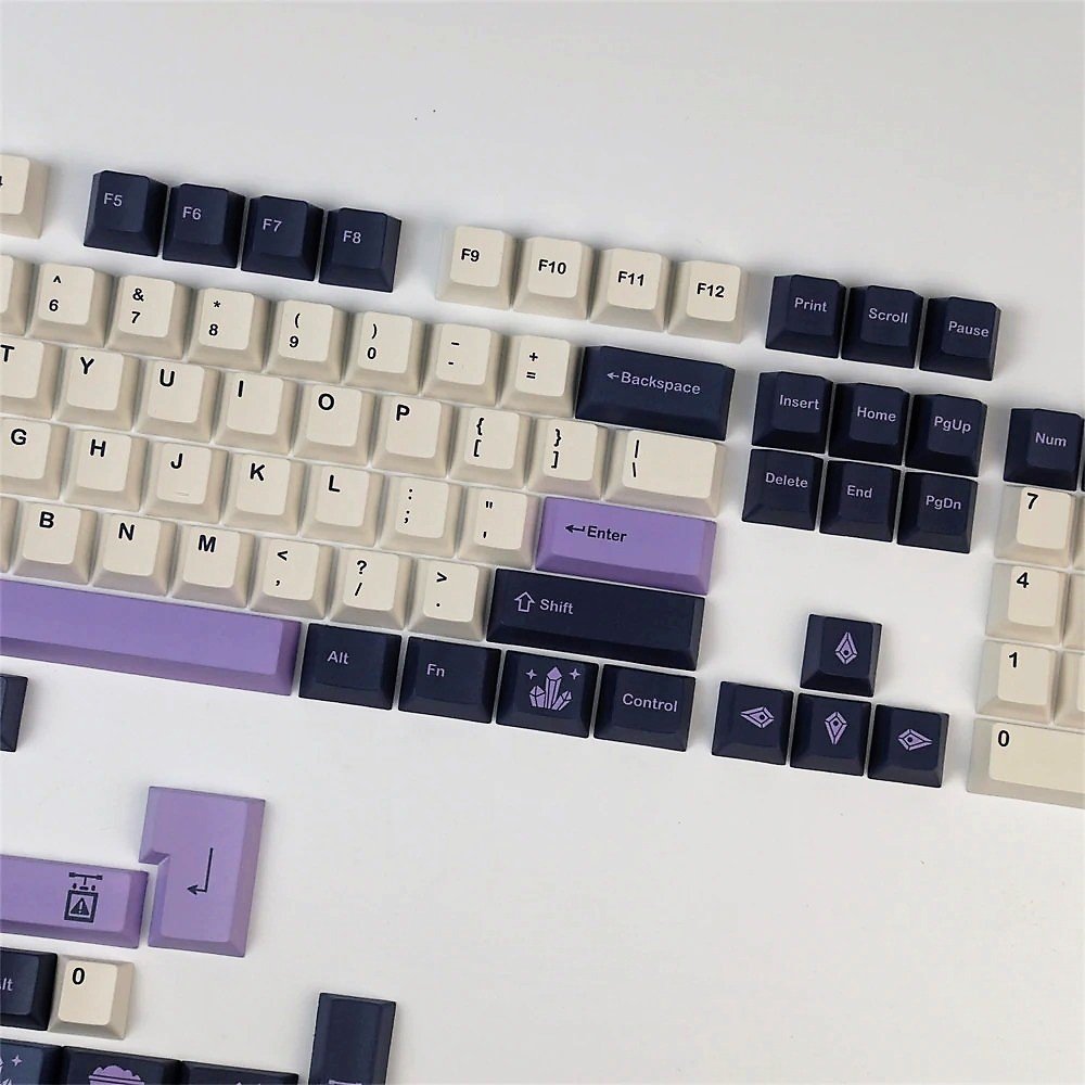 GMK Clone Amethyst Keycaps Set Purple Crystal