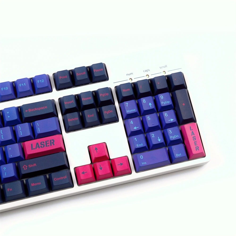 Retro Keycaps Set in 80s Pop Culture Style