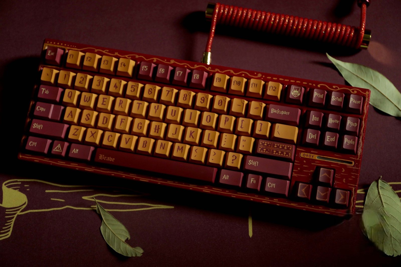 Gryffindor Keycaps Set – Perfect for Harry Potter and Hogwarts House Fans